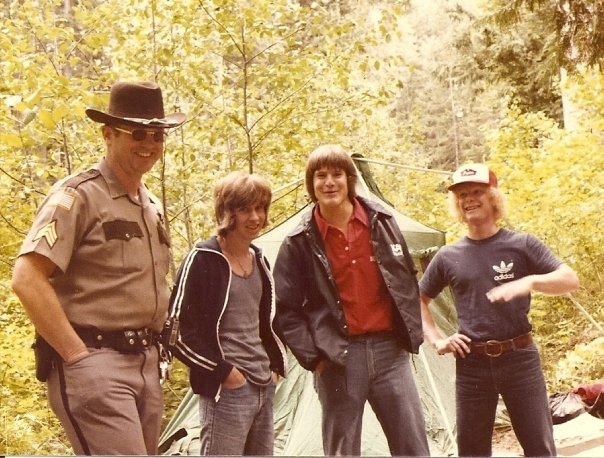 Detroit Lake Park Ranger, Bob Waldron, Rod Soule, Dave Anderlik - Courtesy of Alberto Basanes